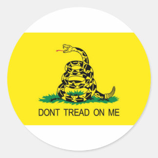 Don't Tread On Me Classic Round Sticker