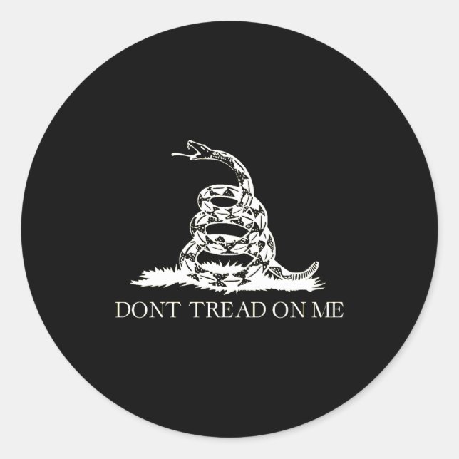 Dont Tread On Me  Classic Round Sticker (Front)
