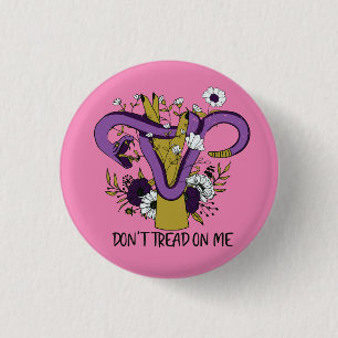 Don't Tread On Me Feminist 3 Cm Round Badge