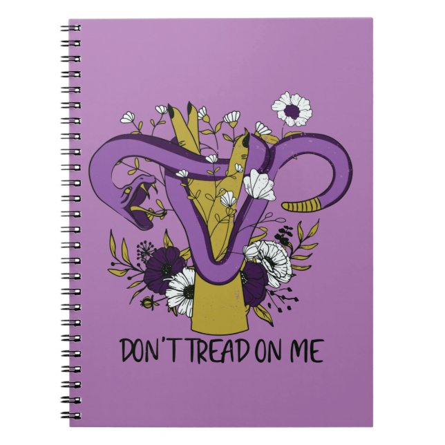 Dont Tread On Me Feminist Notebook (Front)