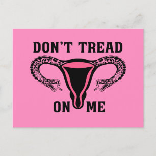 Don't Tread On Me Feminist Postcard