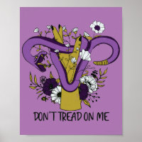 Don't Tread On Me Feminist Purple