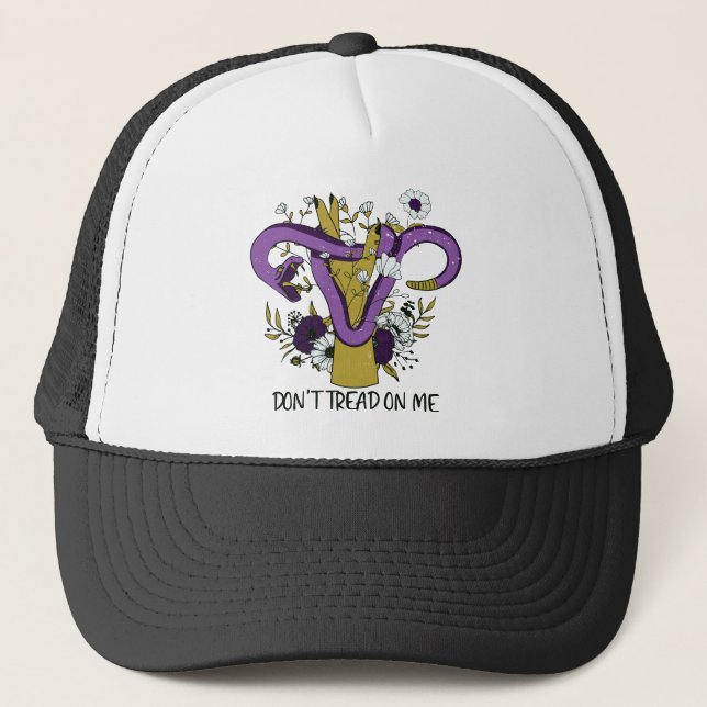 Dont Tread On Me Feminist Trucker Hat (Front)