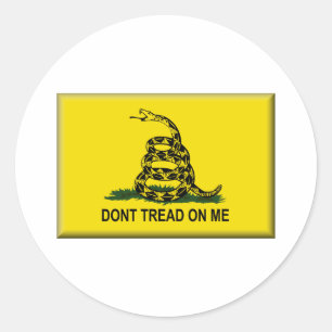 Don't Tread On Me Flag-United States Classic Round Sticker