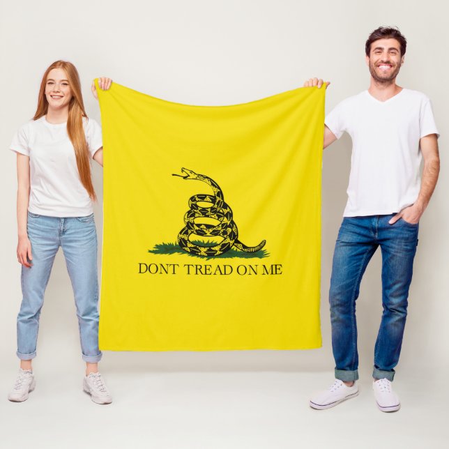 Don't Tread On Me Fleece Blanket (In Situ)