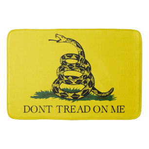 Don't Tread on Me Gadsden flag Bath Mat