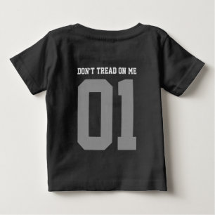 Don't tread on me Gadsden Flag BLACK YELLOW Baby T-Shirt