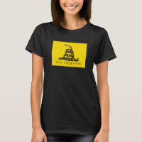 Don't tread on me Gadsden Flag BLACK YELLOW