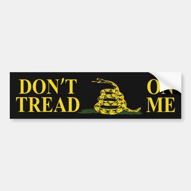 DON'T TREAD ON ME GADSDEN FLAG Bumper Sticker (Front)