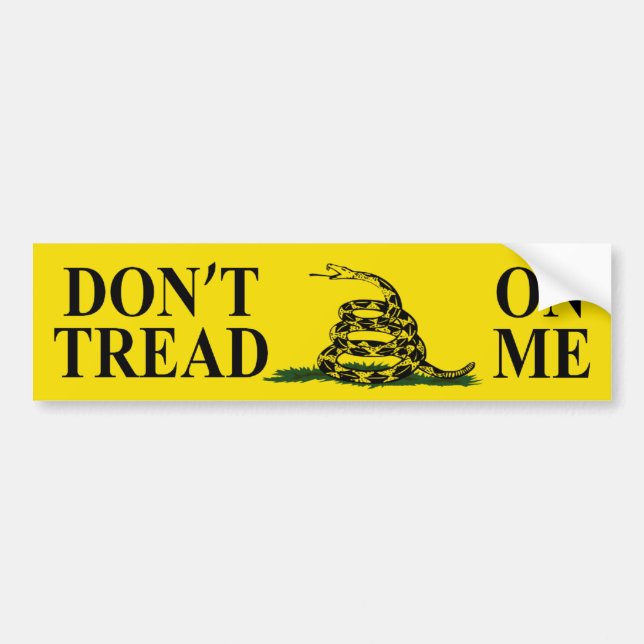 DON'T TREAD ON ME GADSDEN FLAG Bumper Sticker (Front)