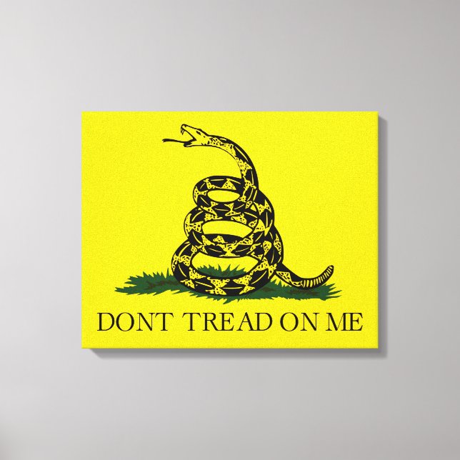 Don't Tread on Me Gadsden flag Canvas Print (Front)
