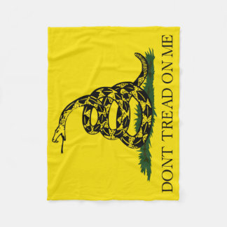 Dont Tread On Me Gadsden Flag Fleece Blanket