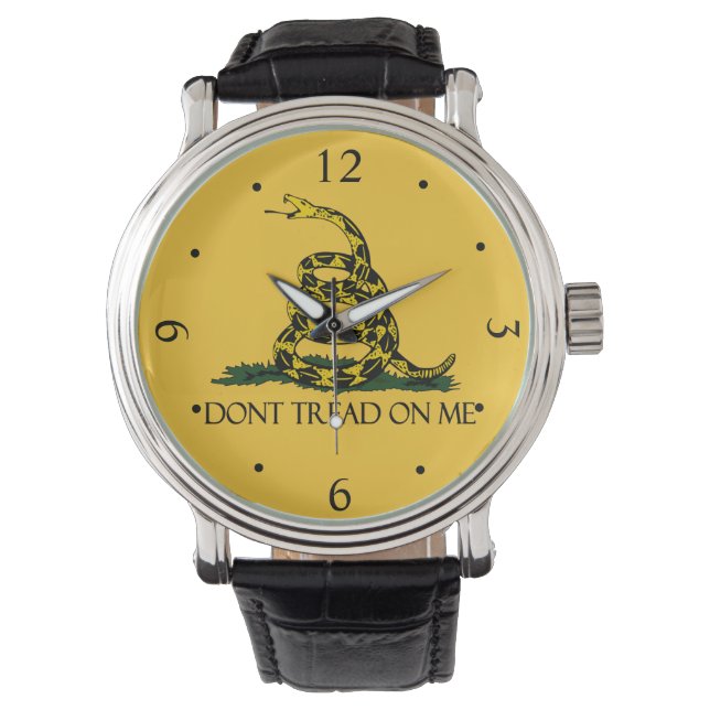Dont Tread on Me Gadsden Flag Historical Military Watch (Front)