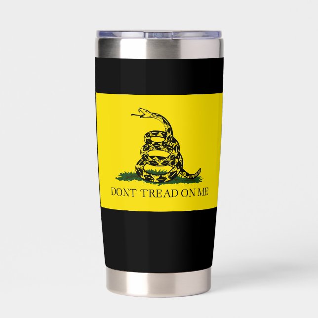 Don't Tread on Me Gadsden Flag Insulated Tumbler (Back)
