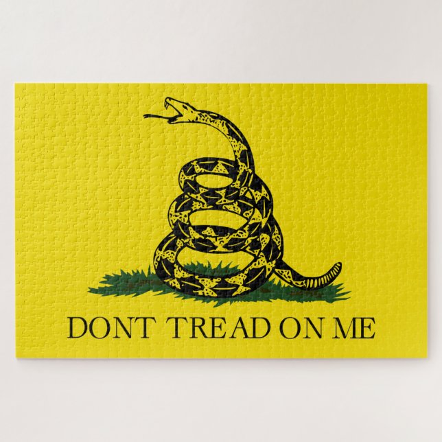 Don't Tread on Me Gadsden flag Jigsaw Puzzle (Horizontal)