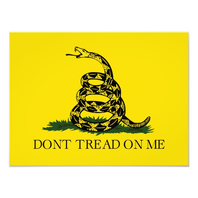 Don't Tread on Me Gadsden flag Photo Print (Front)