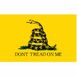 Dont Tread On Me - Gadsden Flag Photo Sculpture Badge<br><div class="desc">The "Ted Cruz" political marketplace is open.  Come in and make yourselves at home.  Tell your friends about us and send them our link:  http://www.zazzle.com/TedCruz?rf=238549869542096443*</div>