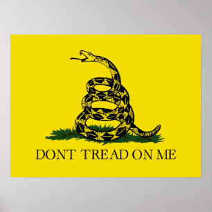 Don't Tread on Me Gadsden flag Poster