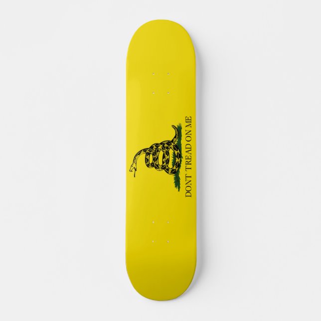 Don't Tread on Me Gadsden flag Skateboard (Front)