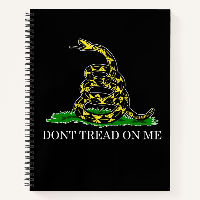 Dont Tread On Me Gadsden Flag Spiral Notebook (Front)