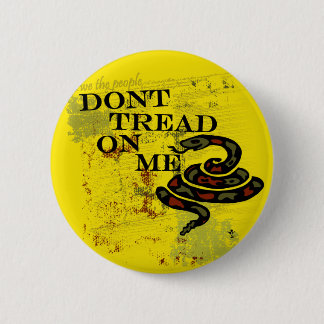Dont Tread on Me Gadsden Flag/Symbol 6 Cm Round Badge