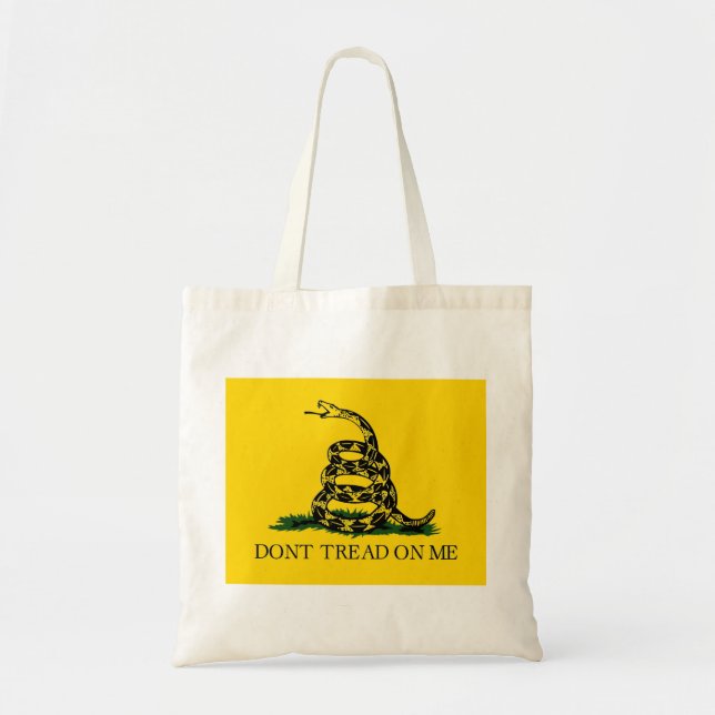 Don't Tread On Me - Gadsden Flag Tote Bag (Front)