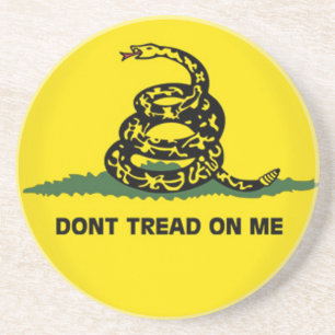"Dont tread on me"-Gadsten Flag/Political Coaster