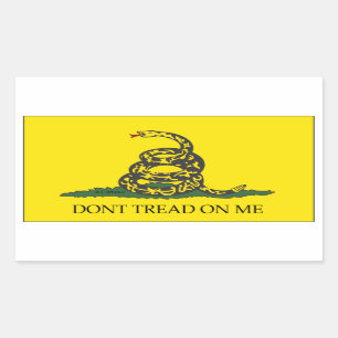 Don't tread on me!-Gadsten Flag Rectangular Sticker