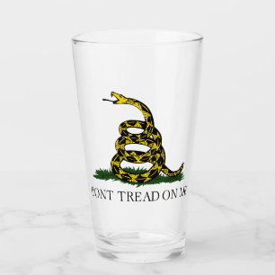 Dont Tread on Me Glass Tumbler