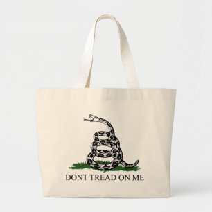 Don't Tread on Me Large Tote Bag
