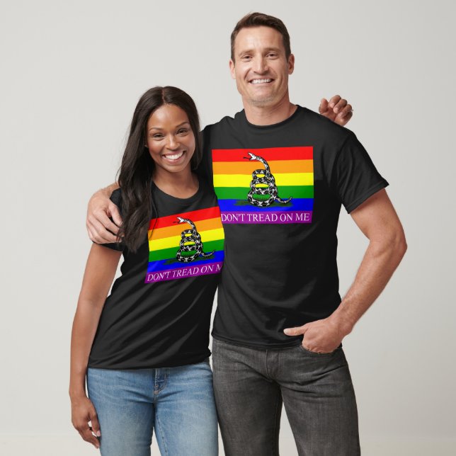 Don't Tread On Me LGBT Pride Flag Shirt (Unisex)