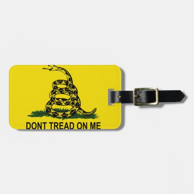 dont tread on me luggage tag (Front Horizontal)