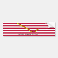 Don't Tread On Me Navy Jack Bumper Sticker