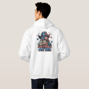 Dont Tread On Me Patriotic Skull Hoodie Hoodie