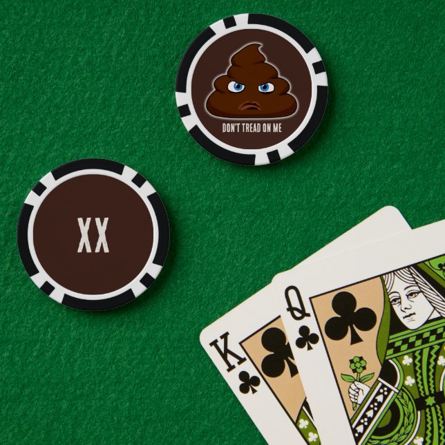 Don't Tread On Me Poo Poker Chips (Poker Table (Double))