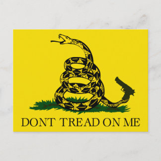 Don't tread on me! postcard