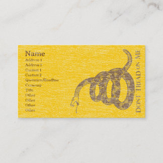 "Don't Tread On Me" Profile Card