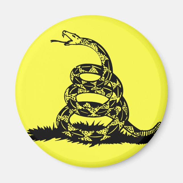 Don't Tread On Me Rattlesnake Magnet (Front)