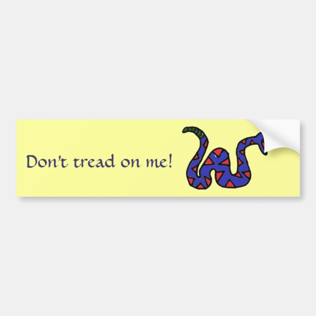 Don't tread on me! Snake sticker (Front)