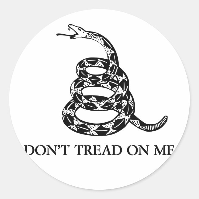 Don't Tread on Me Snake Sticker (Front)