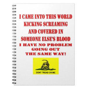 DON'T TREAD ON ME SPIRAL NOTEBOOK