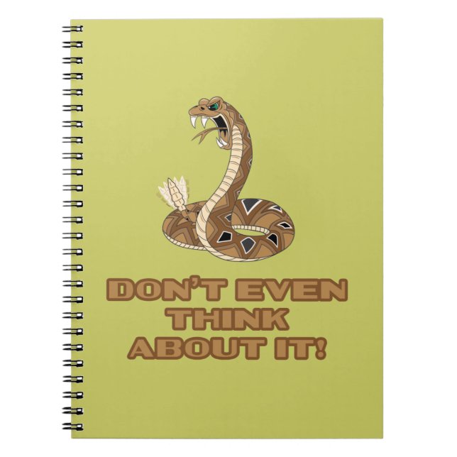 Don't tread on me spiral notebook (Front)