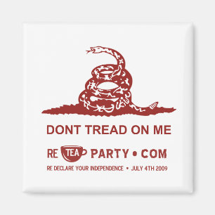 Dont Tread On Me Tea Party Magnet