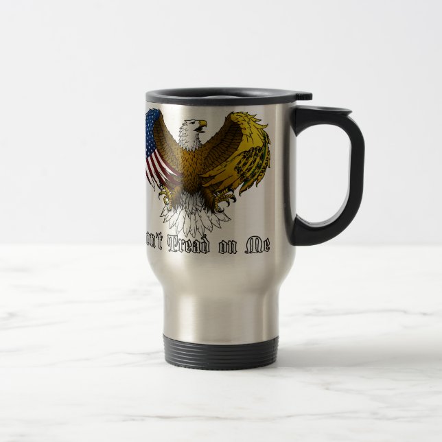 "Don't Tread on Me" Travel Mug (Right)