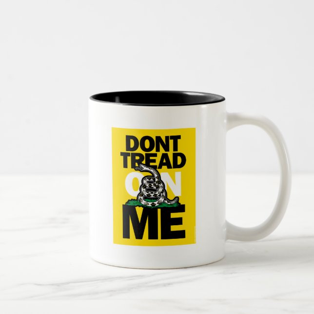 DONT TREAD ON ME Two-Tone COFFEE MUG (Right)