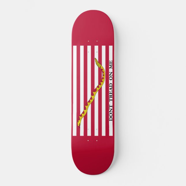 Don't Tread on Me US Naval Jack Skateboard (Front)