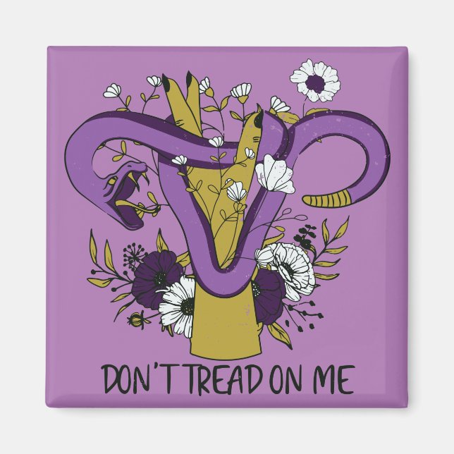 Don't Tread On Me Uterus Magnet (Front)