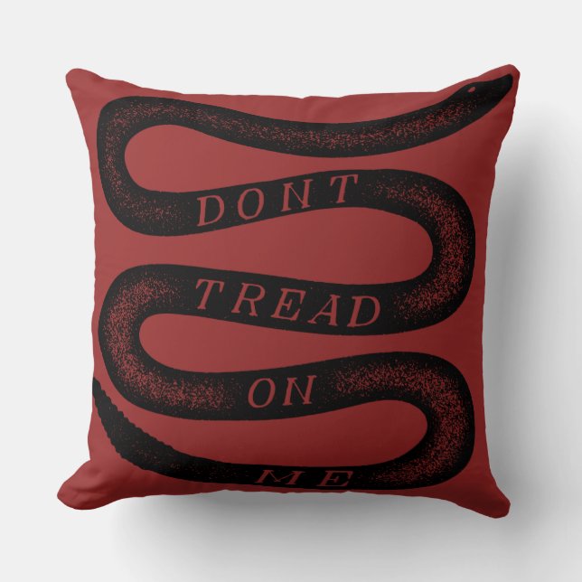 Don't Tread On Me Vintage Gadsden Cushion (Front)