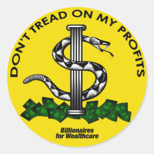 DON'T TREAD ON MY PROFITS STICKER