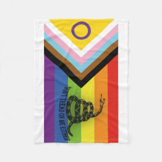 Don&#x27;t Tread On Progressive Pride Fleece Blanket